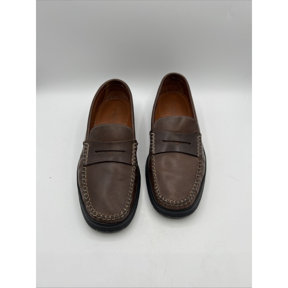 Dooney & Bourke Penny Loafers Mens 10.5 M Brown Leather Italy Driving Slip On